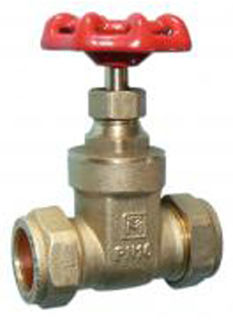 Picture of VGM brass gate valve 35mm - BS5154
