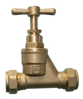 Picture of VS brass stopcock 15mm EN1213