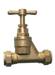 Picture of VS brass stopcock 28mm EN1213