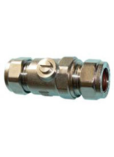 Picture of QQM iso valve 15mm chrome - full flow