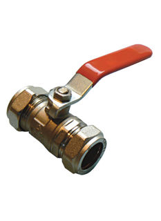 Picture of QLEC economy red lever ball valve 15mm
