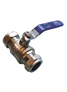 Picture of QLEC economy blue lever ball valve 15mm