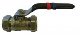 Picture of QLEC economy black lever ball valve 15mm