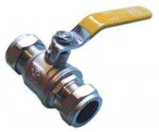 Picture of QLC yellow lever ball vlv PN25 35mm CxC