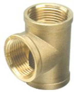 Picture of BF130 brass tee 1/2" FxFxF