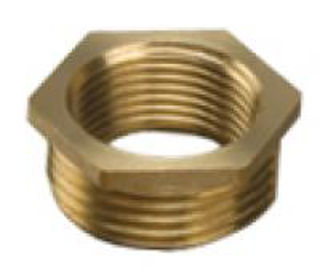 Picture of BF241 brass hexagonal bush 1"x 3/8"