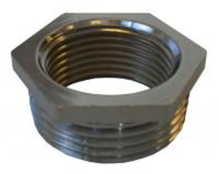Picture of BF241 brass hex bush - chrome 1/2"x 3/8"