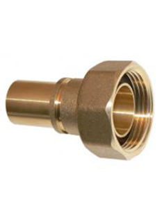 Picture of MU gas meter union - grooved 22mm x 1"