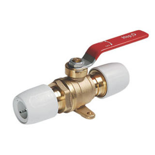 Picture of HEP2O HEP20 White Lever B/valve Brass 22mm