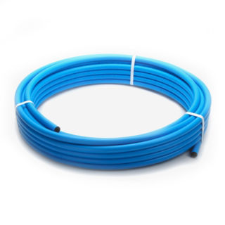 Picture of MDPE blue pipe 25mm x 10m coil