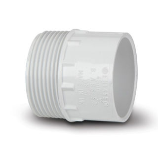 Picture of 50mm Socket X Male Adaptor White