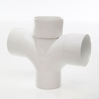 Picture of 50mm X 92.5 Deg Abs Cross Tee White