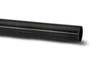 Picture of 110mm 3 Metre Plain Ended Solvent Pipe Black