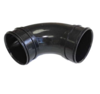 Picture of 110mm 92.5° Double Socket Bend Black