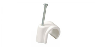 Picture of Talon (WHITE) Nail-In Clip  10 - 12mm 