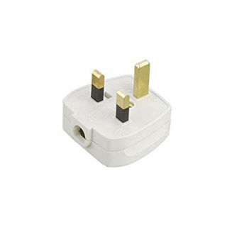 Picture of Elec 13A plug - white/fused