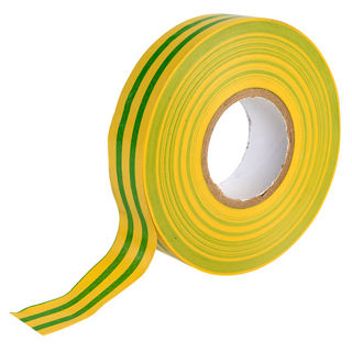 Picture of Elec PVC ins tape 19mm x 33m green / yellow