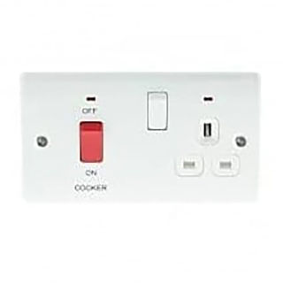 Picture of Elec 45A cooker connection unit & 13A socket