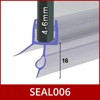 Picture of Shower Seal 4-6mm glass, 16mm Blade