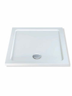 Picture of Stone Resin Low Profile 900X900 Square Tray Wh