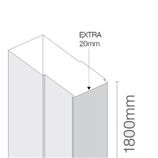 Picture of Merlyn MBOX 1800mm Extension Profile - extra 20mm