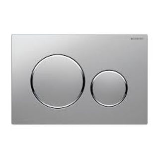 Picture of Geberit  flush plate Sigma20 for dual flush: gloss chrome-plated, matt chrome-plated