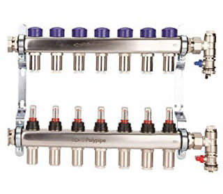 Picture of Polyplumb  15mm Stainless Steel 7 Port UFH Manifold