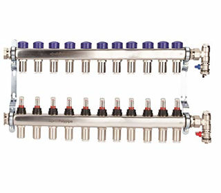 Picture of Polyplumb  15mm Stainless Steel 11 Port UFH Manifold