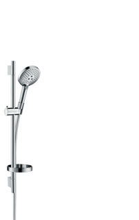 Picture of Hansgrohe Raindance Select  S 125 3jet hand shower / Unica'S Puro shower set 0.65 m with soap dish chrome