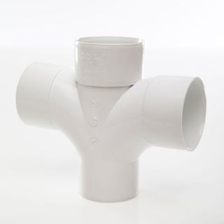 Picture of 50mm x 92.5deg Mupvc Cross Tee White