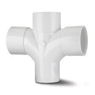 Picture of 40mm X 92.5 Deg Abs Cross Tee White