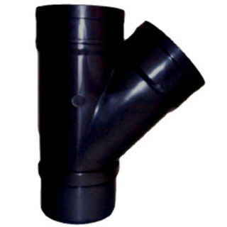 Picture of 110mm 135° Double Socket Y Branch Black