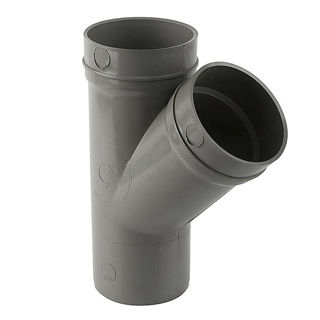 Picture of 110mm 135° Double Socket Y Branch Grey