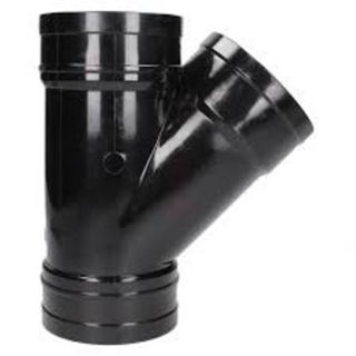 Picture of 110mm 135° Triple Socket Y Branch Black