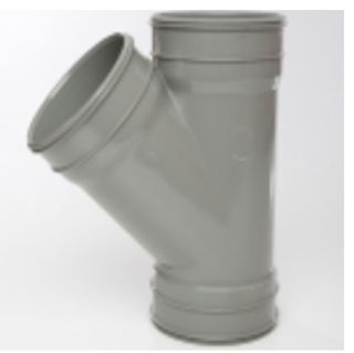Picture of 110mm 135° Triple Socket Y Branch Solvent Gre