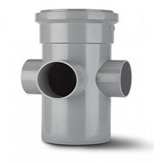 Picture of 110mm 3 Way Bossed Pipe S/S Sol Gry