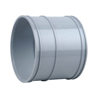 Picture of 110MM DOUBLE SOCKET SLIP PIPE CONNECTOR BLAK