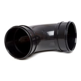 Picture of 110mm 112.5° Double Socket Bend Black