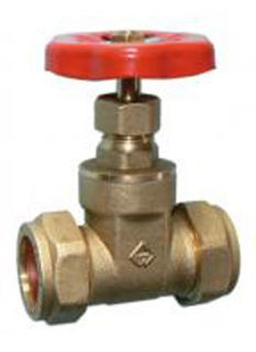 Picture of VGE brass gate valve 28mm - economy