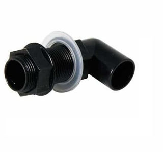 Picture of Overflow Bent Compression Tank Connector Black