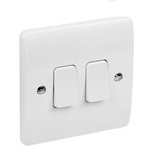 Picture of Elec 10A light switch double - two way