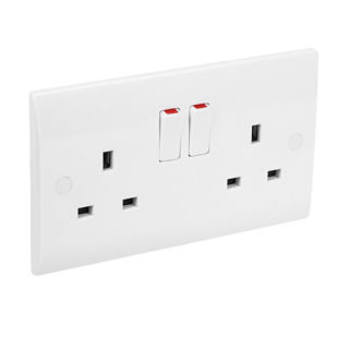 Picture of Elec 13A socket - double switched