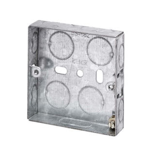 Picture of Elec Galvanised metal box - single 16mm