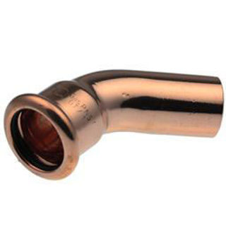 Picture of Pegler Xpress S21S 45 degree street elbow 15mm Copper